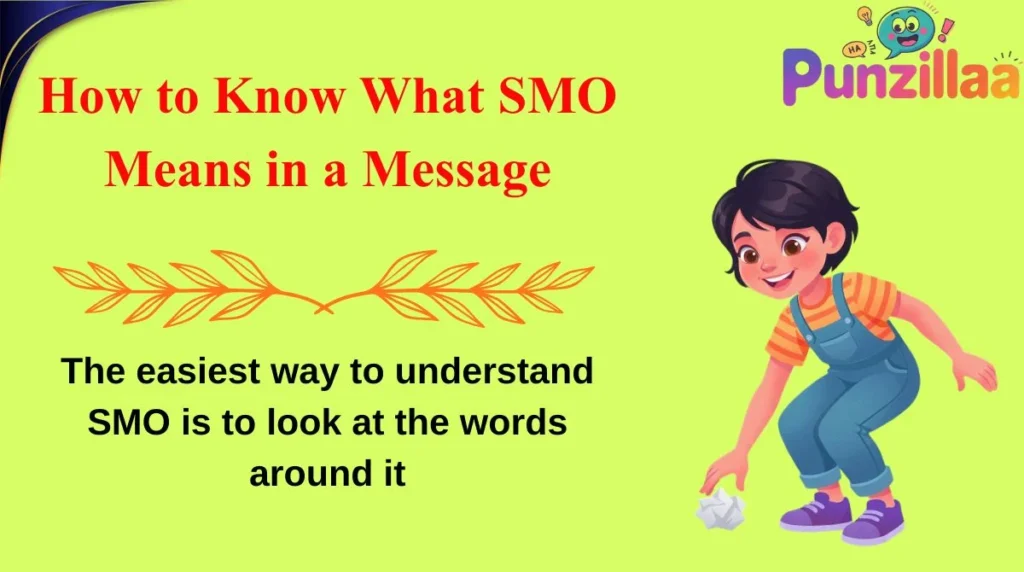 How to Know What SMO Means in a Message