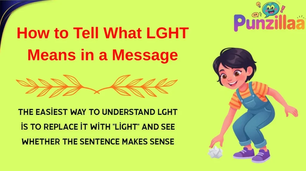 How to Tell What LGHT Means in a Message