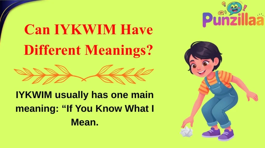 Can IYKWIM Have Different Meanings?
