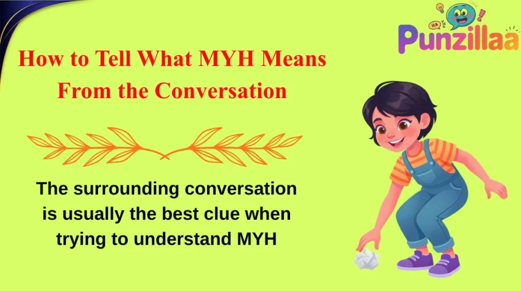 How to Tell What MYH Means From the Conversation