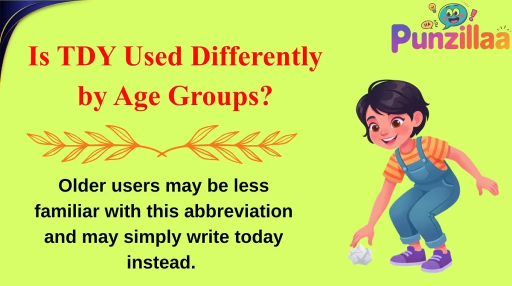 Is TDY Used Differently by Age Groups?