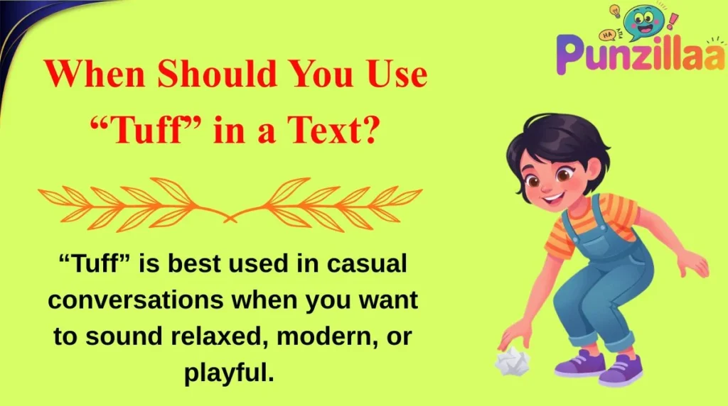 When Should You Use “Tuff” in a Text?