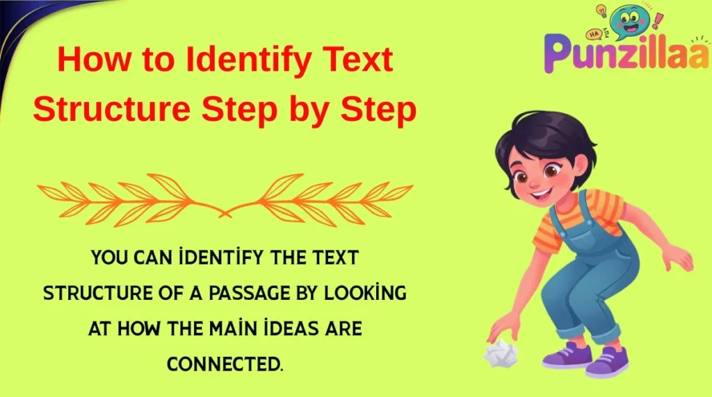 How to Identify Text Structure Step by Step